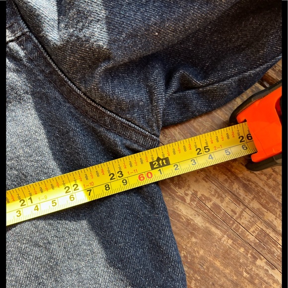 MOTO GEAR Denim Jacket with Fleece Hood. Men’s XL. GUC. - Picture 10 of 12